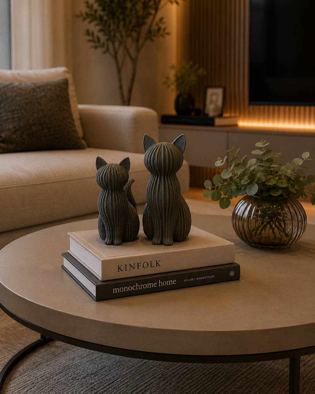 Decoração Moderna de Gato Japande
