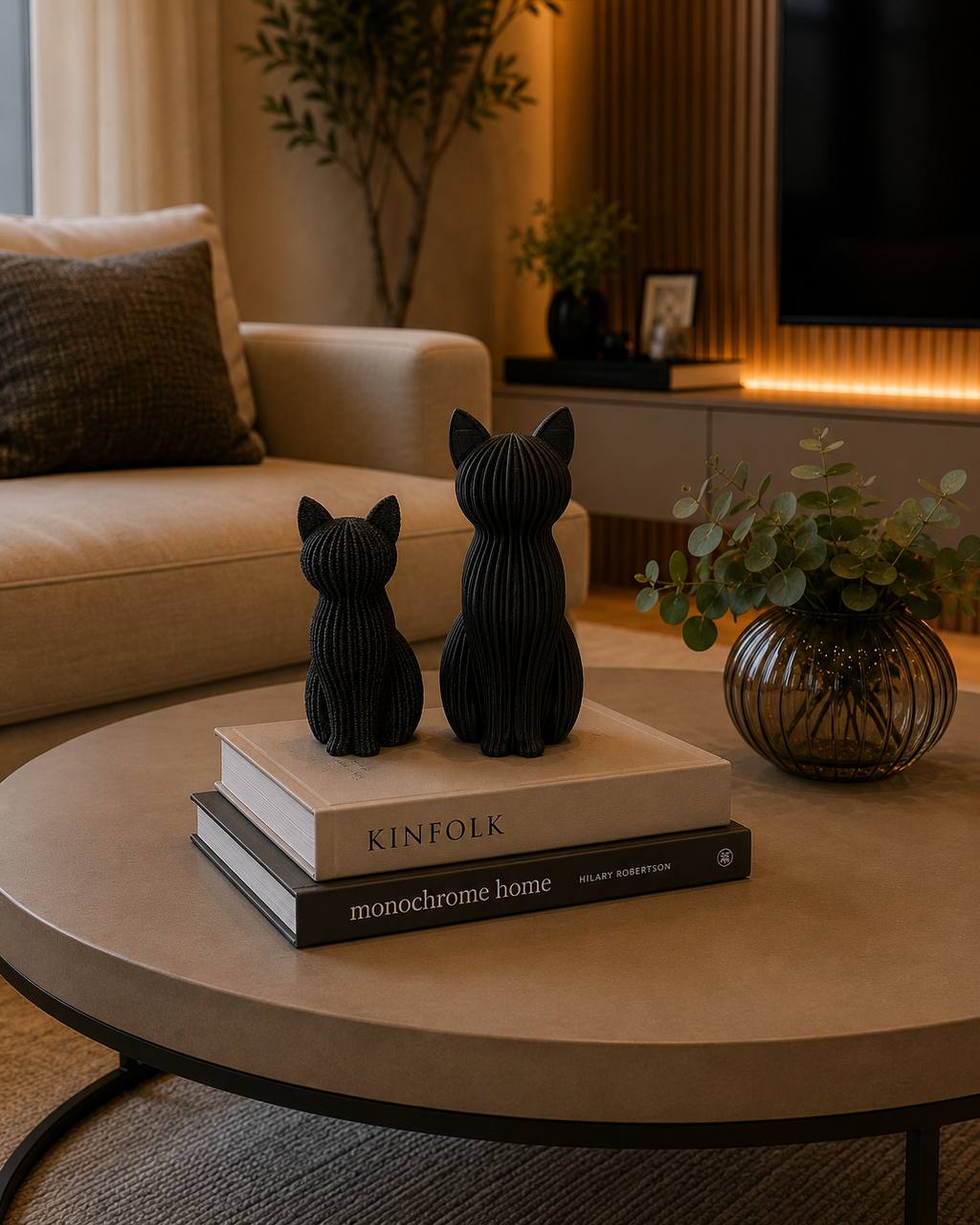 Decoração Moderna de Gato Japande
