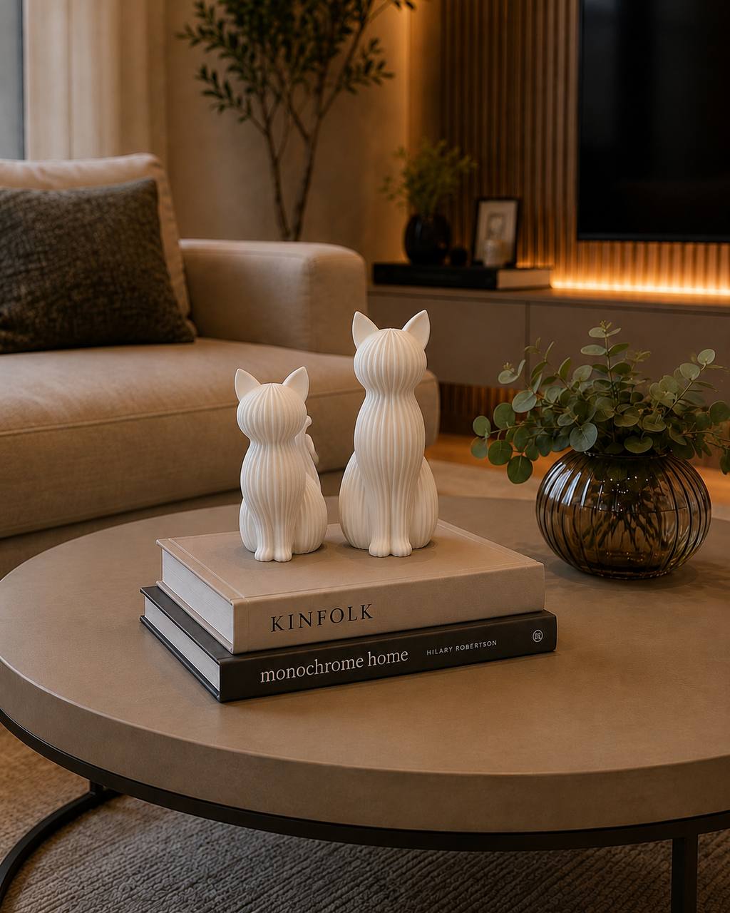 Decoração Moderna de Gato Japande